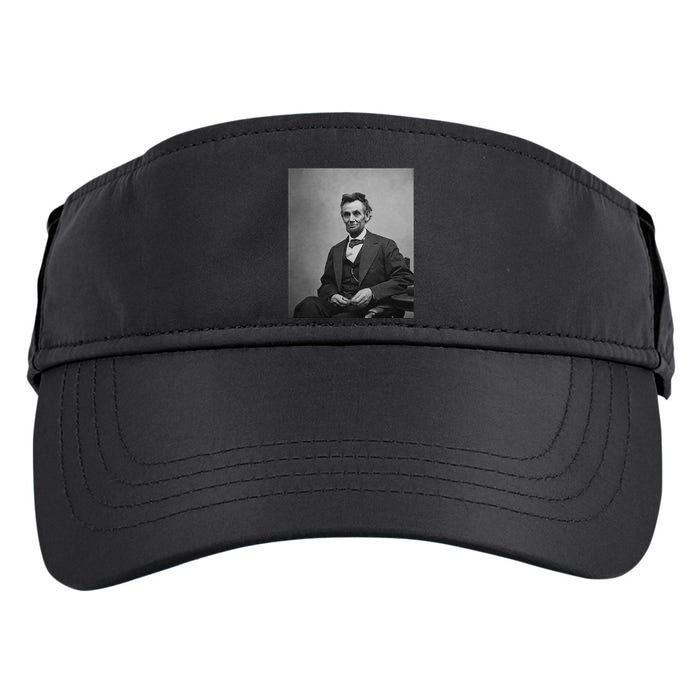 Abraham Lincoln Seated And Holding His Spectacles And A Pencil On Feb 1865 Adult Drive Performance Visor