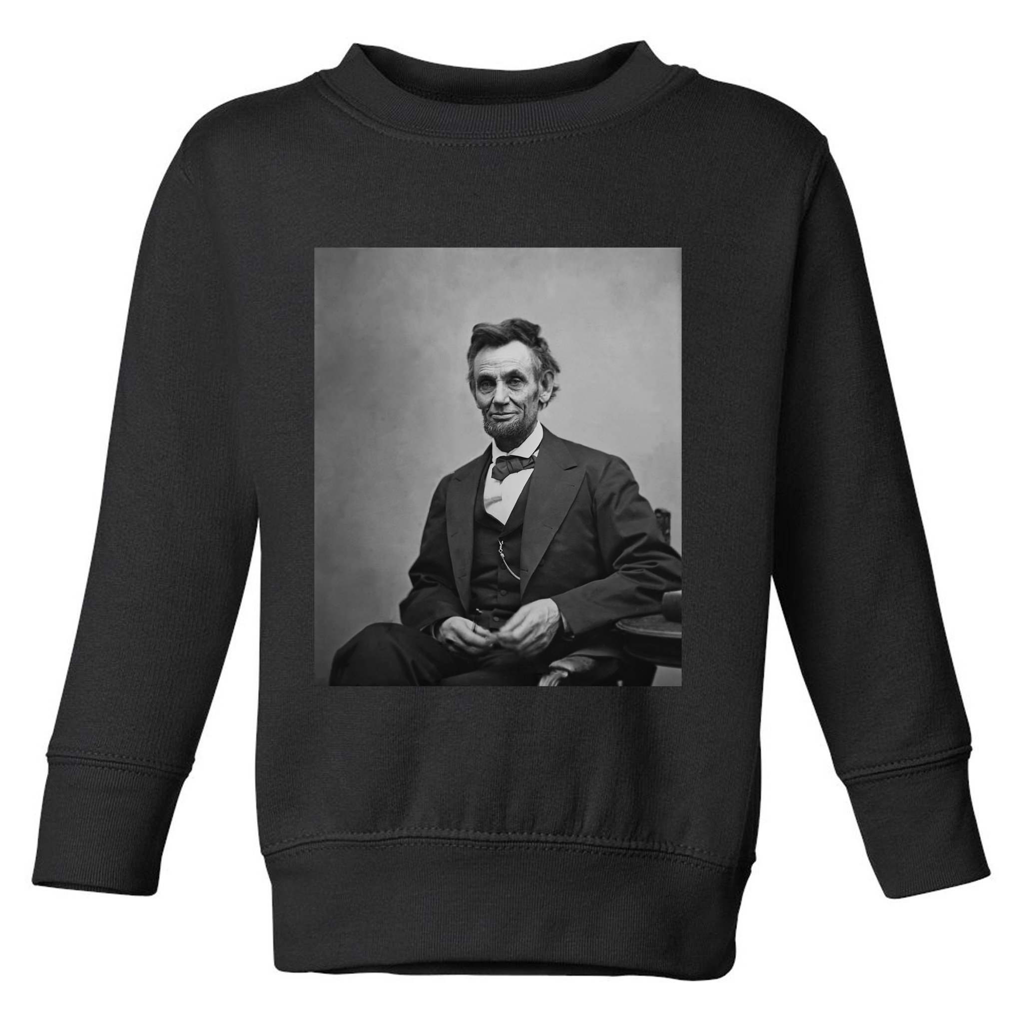 Abraham Lincoln Seated And Holding His Spectacles And A Pencil On Feb 1865 Toddler Sweatshirt