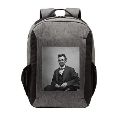 Abraham Lincoln Seated And Holding His Spectacles And A Pencil On Feb 1865 Vector Backpack