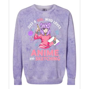 Anime Lover Sketching Enthusiast Colorblast Crewneck Sweatshirt