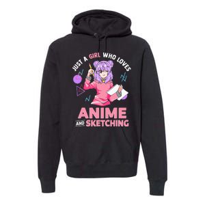 Anime Lover Sketching Enthusiast Premium Hoodie