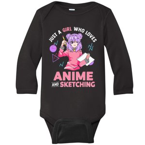 Anime Lover Sketching Enthusiast Baby Long Sleeve Bodysuit