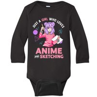 Anime Lover Sketching Enthusiast Baby Long Sleeve Bodysuit