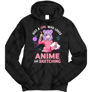 Anime Lover Sketching Enthusiast Tie Dye Hoodie