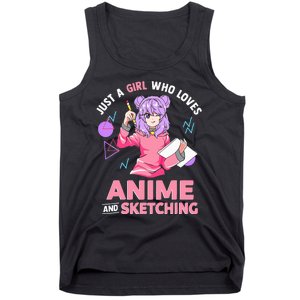 Anime Lover Sketching Enthusiast Tank Top