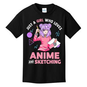 Anime Lover Sketching Enthusiast Kids T-Shirt