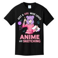 Anime Lover Sketching Enthusiast Kids T-Shirt