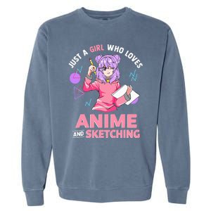 Anime Lover Sketching Enthusiast Garment-Dyed Sweatshirt