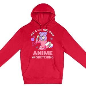 Anime Lover Sketching Enthusiast Premium Pullover Hoodie