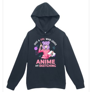 Anime Lover Sketching Enthusiast Urban Pullover Hoodie