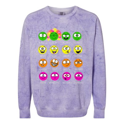 A Little Spot Of Feelings Group Colorblast Crewneck Sweatshirt