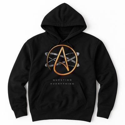 Atheist Logo Science Atom Symbol Question Everything Hoodie