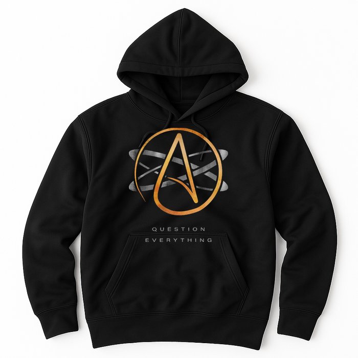 Atheist Logo Science Atom Symbol Question Everything Hoodie
