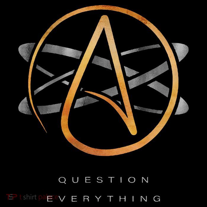 Atheist Logo Science Atom Symbol Question Everything Hoodie