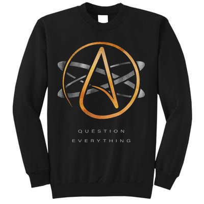 Atheist Logo Science Atom Symbol Question Everything Sweatshirt