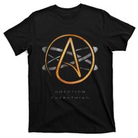 Atheist Logo Science Atom Symbol Question Everything T-Shirt