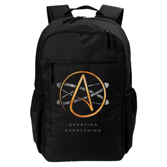 Atheist Logo Science Atom Symbol Question Everything Backpack