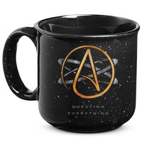 Atheist Logo Science Atom Symbol Question Everything 15oz Campfire Ceramic Mug