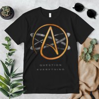 Atheist Logo Science Atom Symbol Question Everything Premium T-Shirt