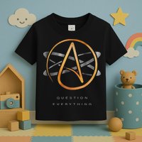 Atheist Logo Science Atom Symbol Question Everything Toddler T-Shirt