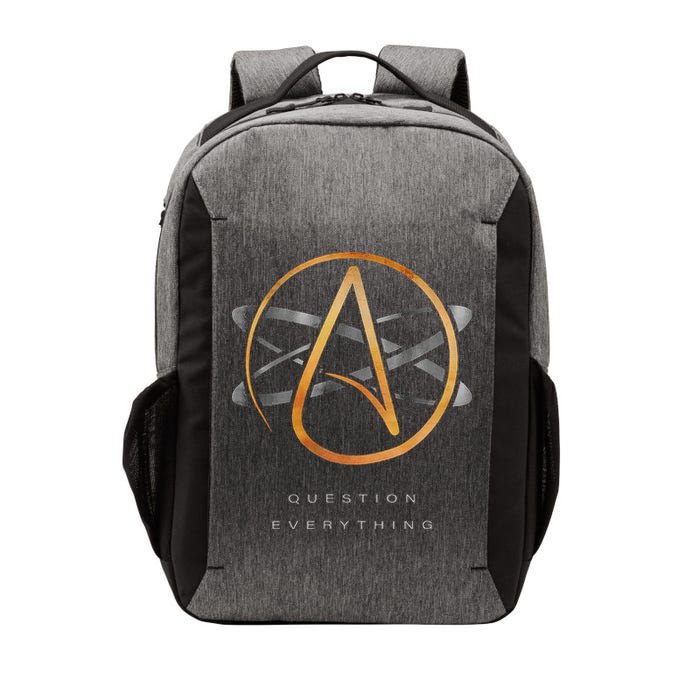 Atheist Logo Science Atom Symbol Question Everything Vector Backpack