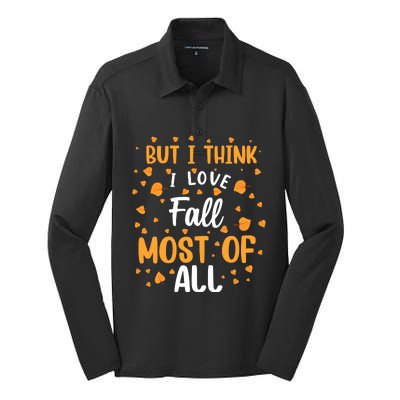 Autumnal Love Statement Silk Touch Performance Long Sleeve Polo