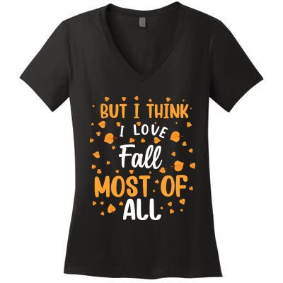 Autumnal Love Statement Women's V-Neck T-Shirt