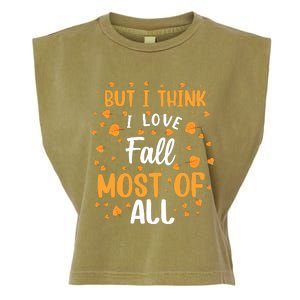 Autumnal Love Statement Garment-Dyed Women's Muscle Tee