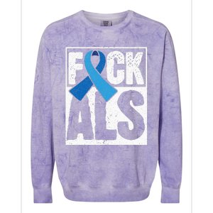 Amyotrophic Lateral Sclerosis ALS Awareness Disease Disorder Colorblast Crewneck Sweatshirt