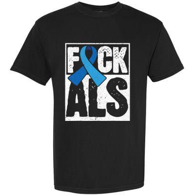 Amyotrophic Lateral Sclerosis ALS Awareness Disease Disorder Garment-Dyed Heavyweight T-Shirt