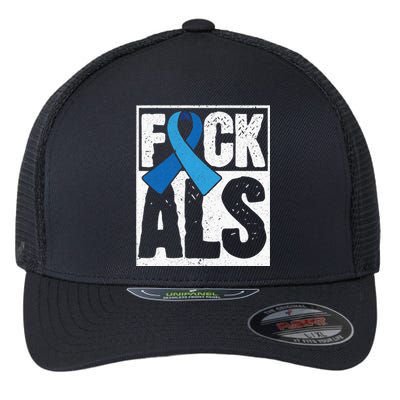 Amyotrophic Lateral Sclerosis ALS Awareness Disease Disorder Flexfit Unipanel Trucker Cap