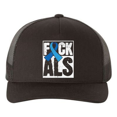 Amyotrophic Lateral Sclerosis ALS Awareness Disease Disorder Yupoong Adult 5-Panel Trucker Hat