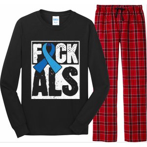 Amyotrophic Lateral Sclerosis ALS Awareness Disease Disorder Long Sleeve Pajama Set