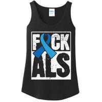 Amyotrophic Lateral Sclerosis ALS Awareness Disease Disorder Ladies Essential Tank