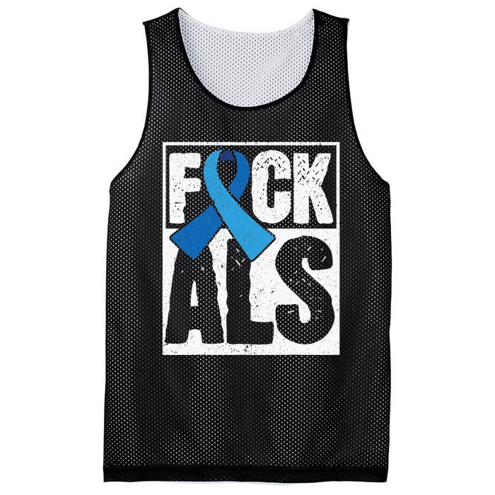 Amyotrophic Lateral Sclerosis ALS Awareness Disease Disorder Mesh Reversible Basketball Jersey Tank