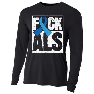 Amyotrophic Lateral Sclerosis ALS Awareness Disease Disorder Cooling Performance Long Sleeve Crew