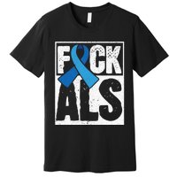 Amyotrophic Lateral Sclerosis ALS Awareness Disease Disorder Premium T-Shirt