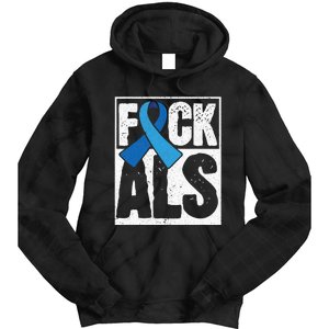 Amyotrophic Lateral Sclerosis ALS Awareness Disease Disorder Tie Dye Hoodie