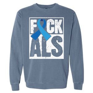 Amyotrophic Lateral Sclerosis ALS Awareness Disease Disorder Garment-Dyed Sweatshirt