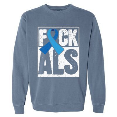 Amyotrophic Lateral Sclerosis ALS Awareness Disease Disorder Garment-Dyed Sweatshirt