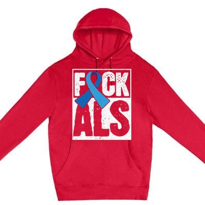 Amyotrophic Lateral Sclerosis ALS Awareness Disease Disorder Premium Pullover Hoodie