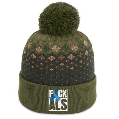 Amyotrophic Lateral Sclerosis ALS Awareness Disease Disorder The Baniff Cuffed Pom Beanie