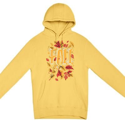 Autumn Leaves Seasonal Graphic Premium Pullover Hoodie