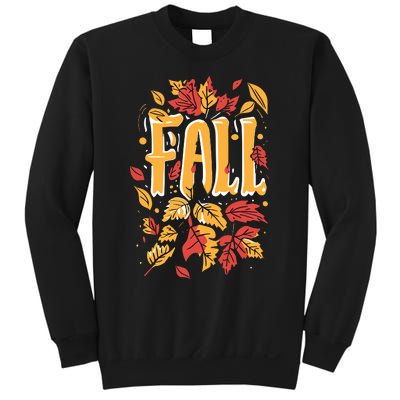 Autumn Leaves Seasonal Graphic Sweatshirt