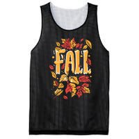 Autumn Leaves Seasonal Graphic Mesh Reversible Basketball Jersey Tank