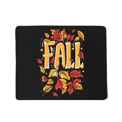 Autumn Leaves Seasonal Graphic Mousepad