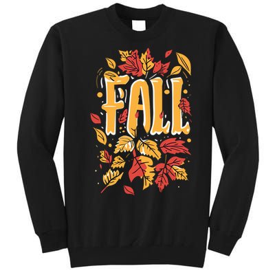 Autumn Leaves Seasonal Graphic Tall Sweatshirt