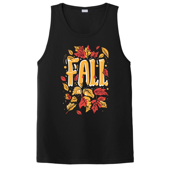 Autumn Leaves Seasonal Graphic PosiCharge Competitor Tank