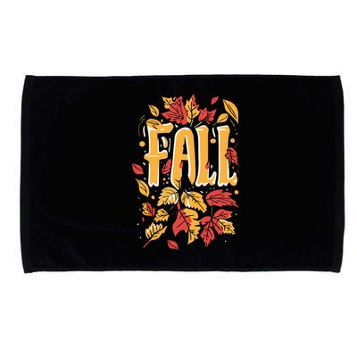 Autumn Leaves Seasonal Graphic Microfiber Hand Towel