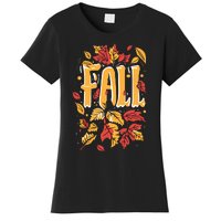 Autumn Leaves Seasonal Graphic Women's T-Shirt